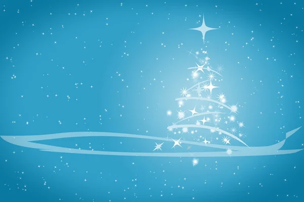 Abstrakt vinter jul blå bakgrund — Stockfoto
