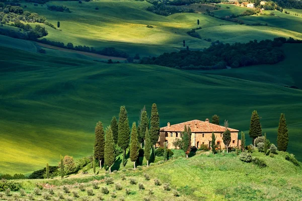 Тоскана пейзаж - belvedere — стоковое фото