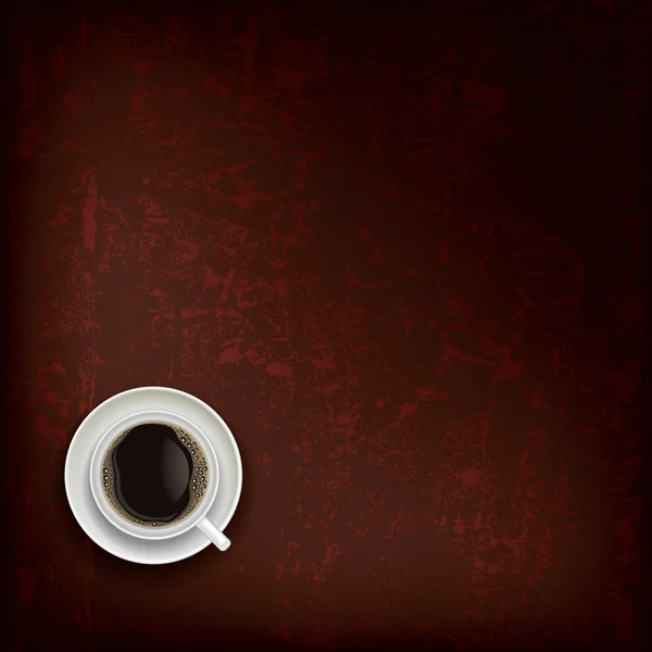 Abstrato grunge fundo com xícara de café —  Vetores de Stock