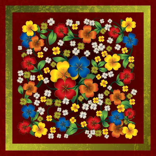 Fondo floral abstracto con adorno de primavera — Vector de stock
