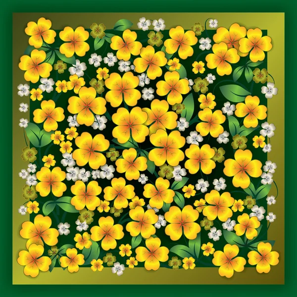Astratto ornamento floreale primavera — Vettoriale Stock