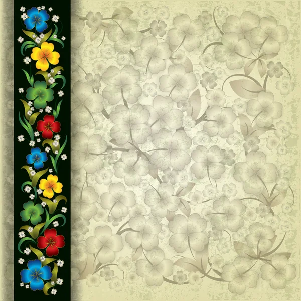 Αφηρημένο φόντο με floral στολίδι — Διανυσματικό Αρχείο