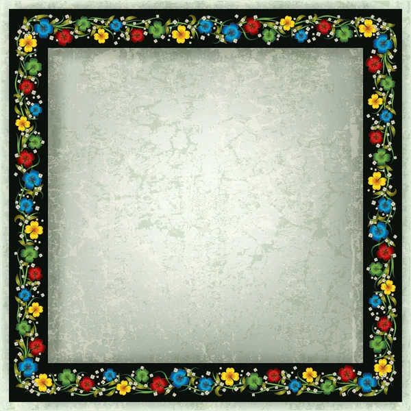 Abstrakter Hintergrund mit floralem Ornament — Stockvektor