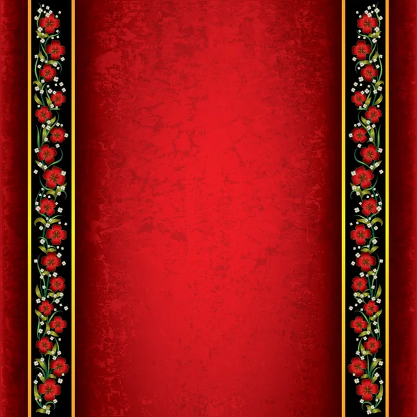 Абстрактный фон с цветочным орнаментом — стоковый вектор