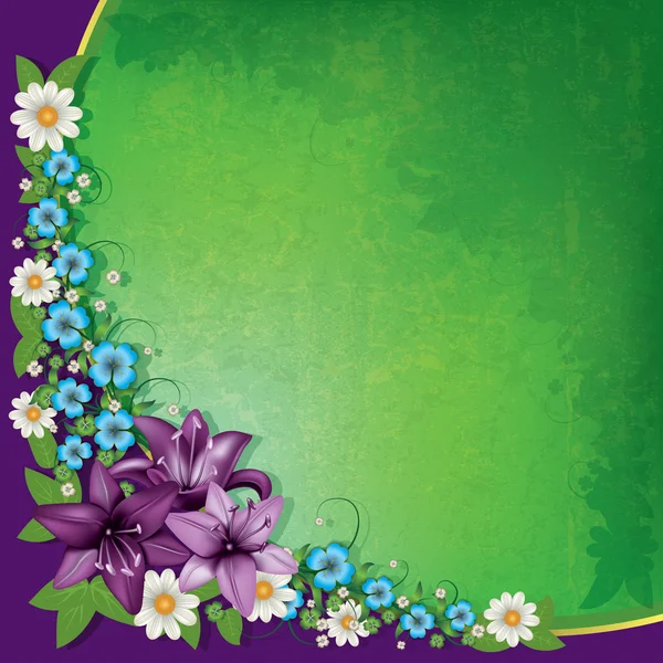 Αφηρημένη άνοιξη floral φόντο — Διανυσματικό Αρχείο