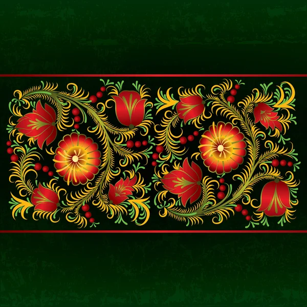 Абстрактный гранж фон с весенним цветочным орнаментом — стоковый вектор