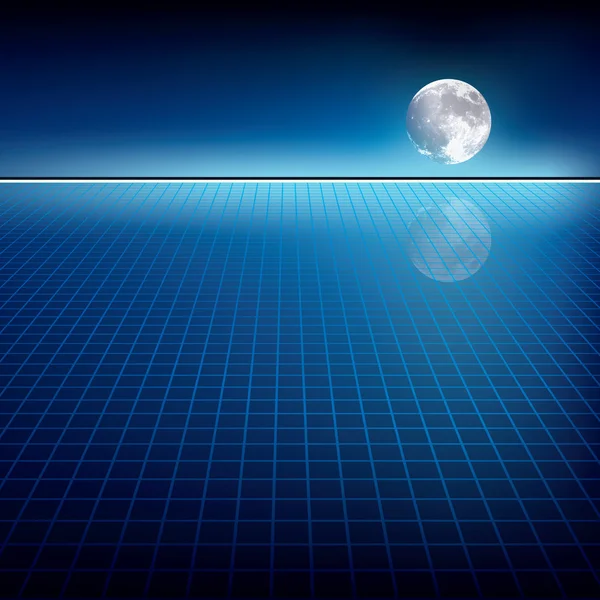 Абстрактний фон з місяцем — стоковий вектор