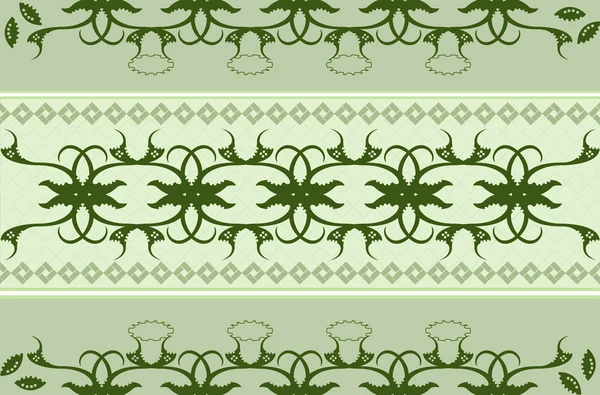 Green ornament — Stock Vector