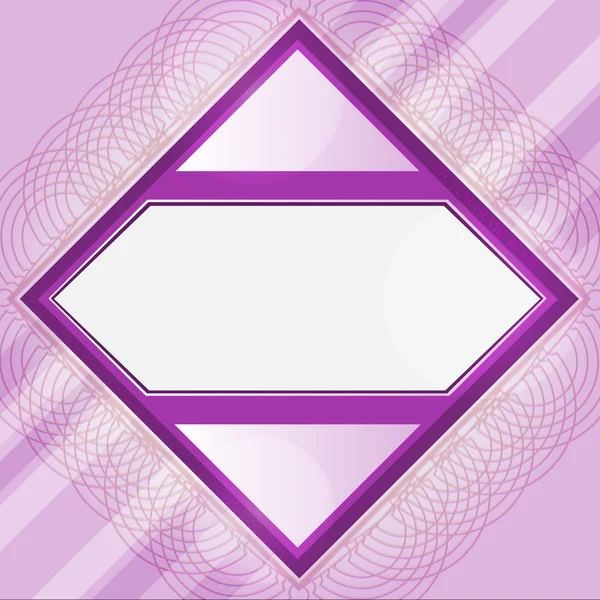 Marco de saludo violeta — Vector de stock