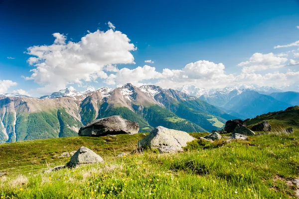 Mountain panorama from fiescheralp — Stock Photo, Image