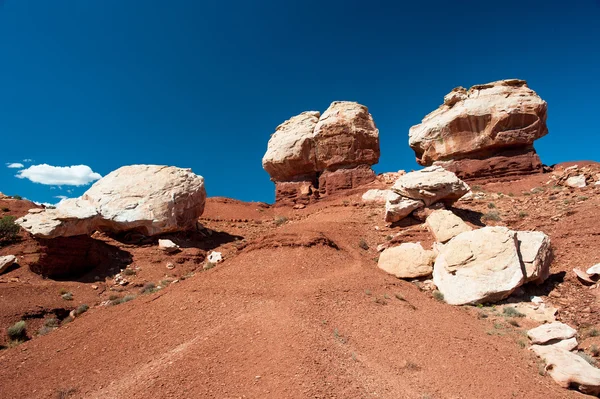 Twin Rocks, Capitol Reef National Park — Stock Photo, Image