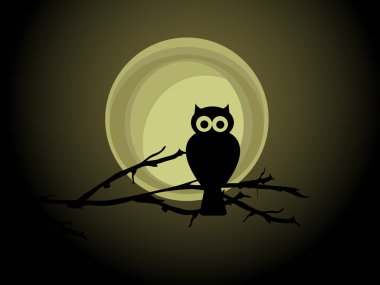 Owl silhouette clipart