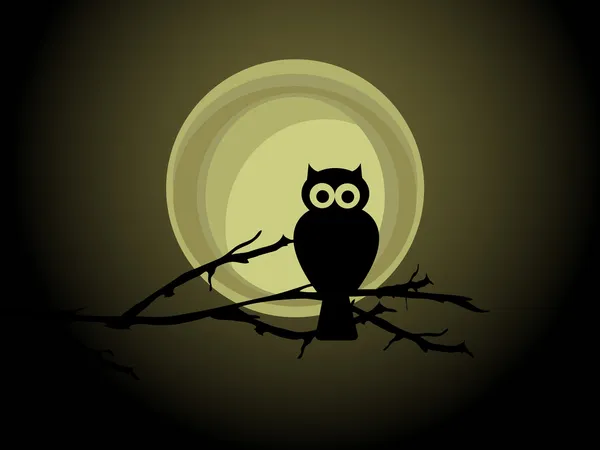 stock vector Owl silhouette