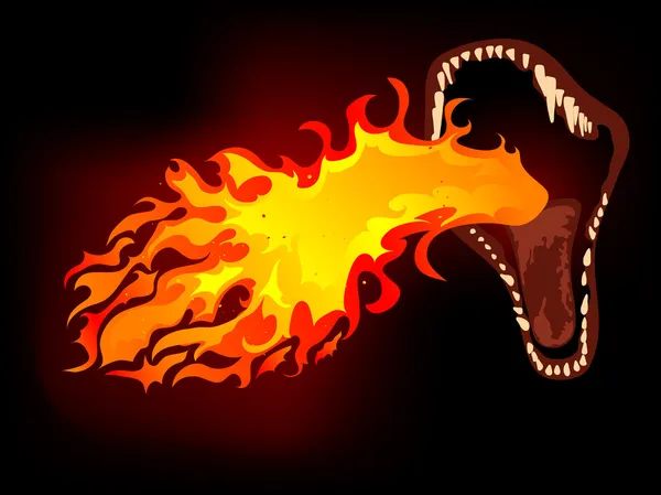Bouche de dragon — Image vectorielle