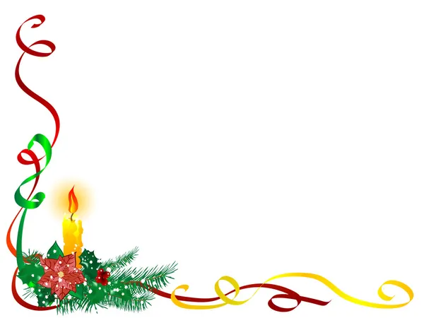 Christmas candlestick — Stock Vector