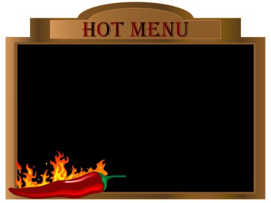 Hot menu clipart