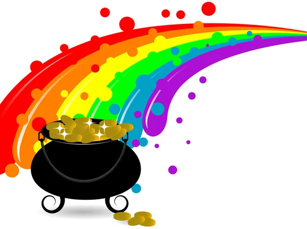 stock vector Cauldron with money