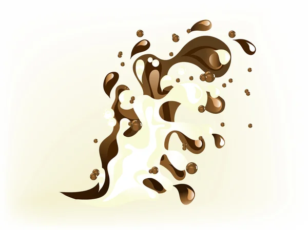 Шоколадный всплеск — стоковый вектор