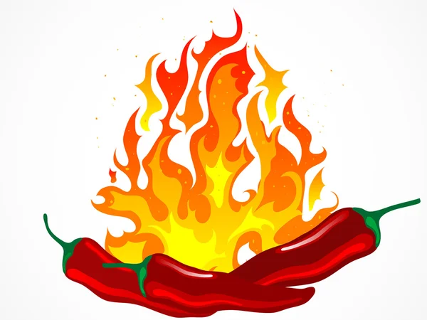 Chilli papričky — Stockový vektor