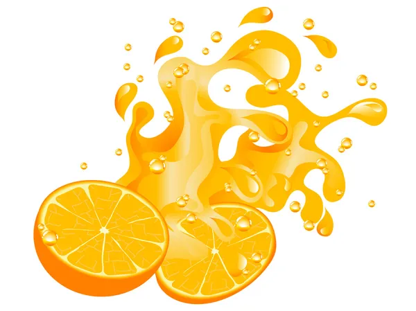 Orangensaft — Stockvektor