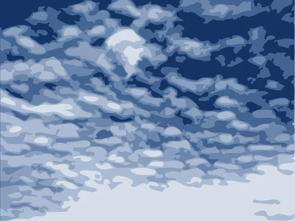 Nubes — Vector de stock