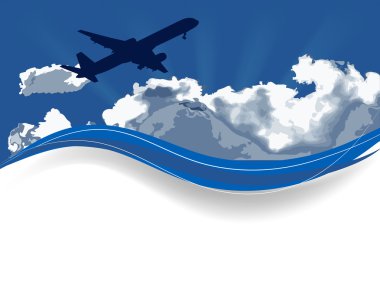 Travel background clipart