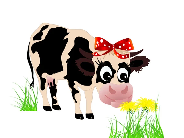 Jolie vache — Image vectorielle