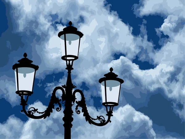 Стара лампа — стоковий вектор