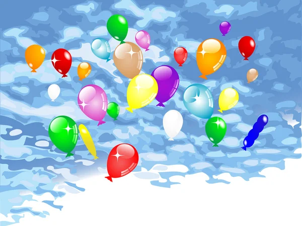 Partij ballonnen — Stockvector