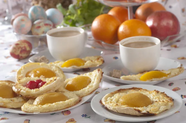 Abrikoos taarten — Stockfoto