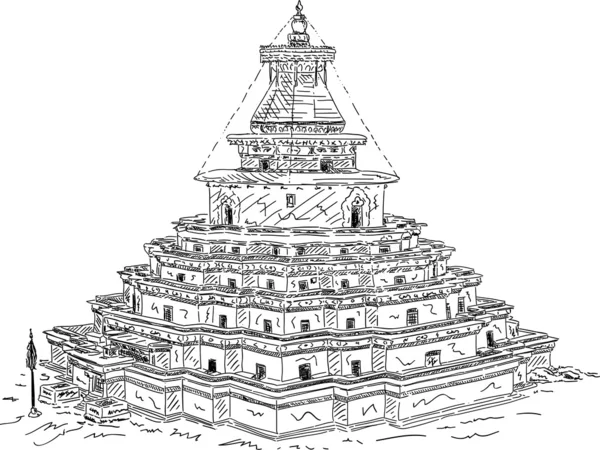 A Kumbum, a Gyantse kolostor — Stock Fotó
