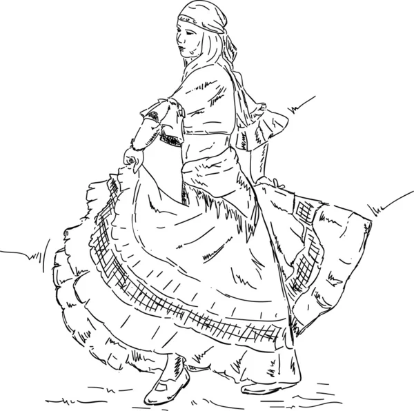 Femme danseuse de flamenco — Photo