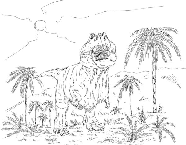 Прогулка динозавров — стоковое фото