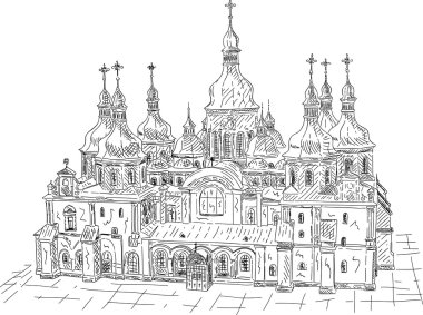 Kiev, Ukrayna 'daki Aziz Sophia Katedrali