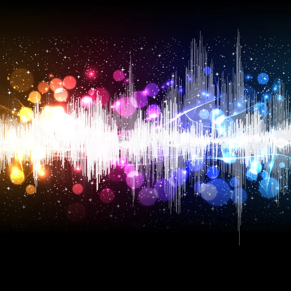 stock vector Waveform music background