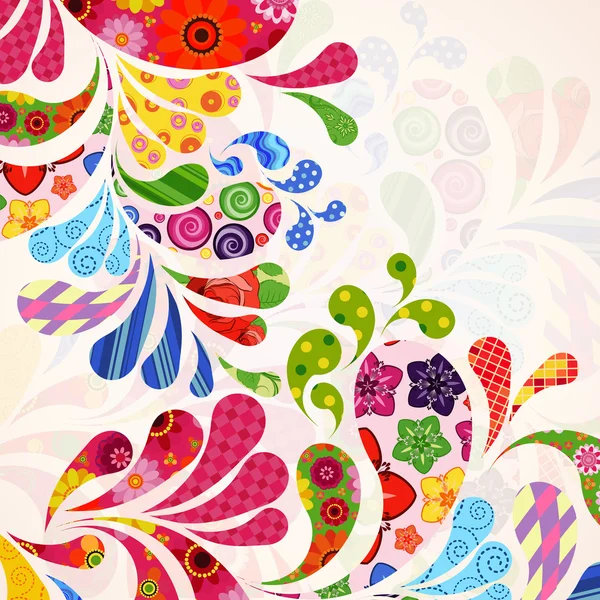 Abstract ornamental floral background. — Stock Vector