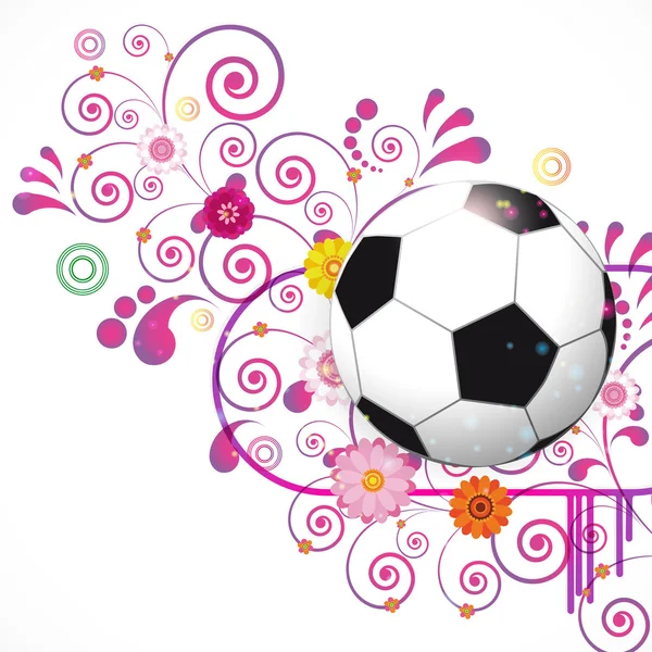 Soccer ball bakgrund — Stock vektor