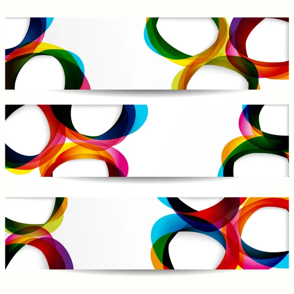 stock vector Abstract banner with forms of empty frames for your web design.