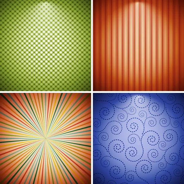 Abstract retro background collection. — Stock Vector