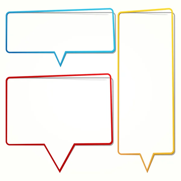 Speech bubble in the form of an thin frame for your text. — Stock Vector