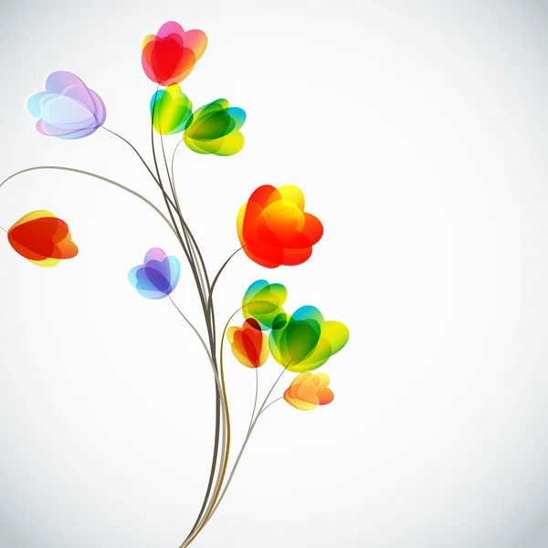 Φόντο με μια λουλούδια — Διανυσματικό Αρχείο