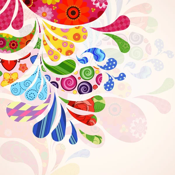 Abstrakte ornamentale floralen Hintergrund. — Stockvektor