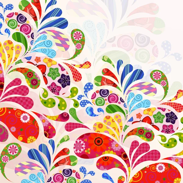 Abstract ornamental floral background. — Stock Vector