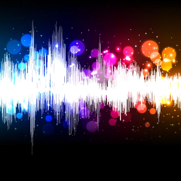 Waveform music background — Stock Vector