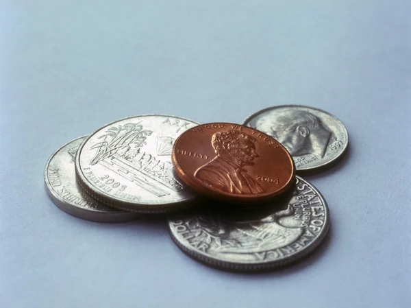 Монеты США . — стоковое фото