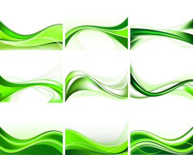 Set of abstract backgrounds vector clipart