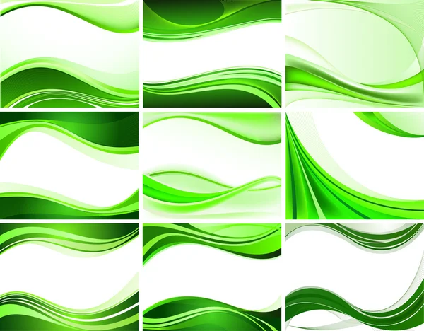 Abstract background vector set — Stock Vector