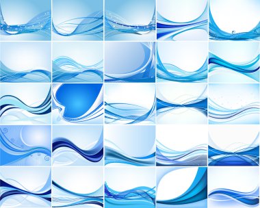 Abstract background vector set clipart