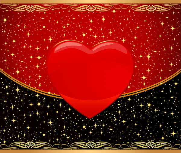 Дизайн красного сердца — стоковый вектор