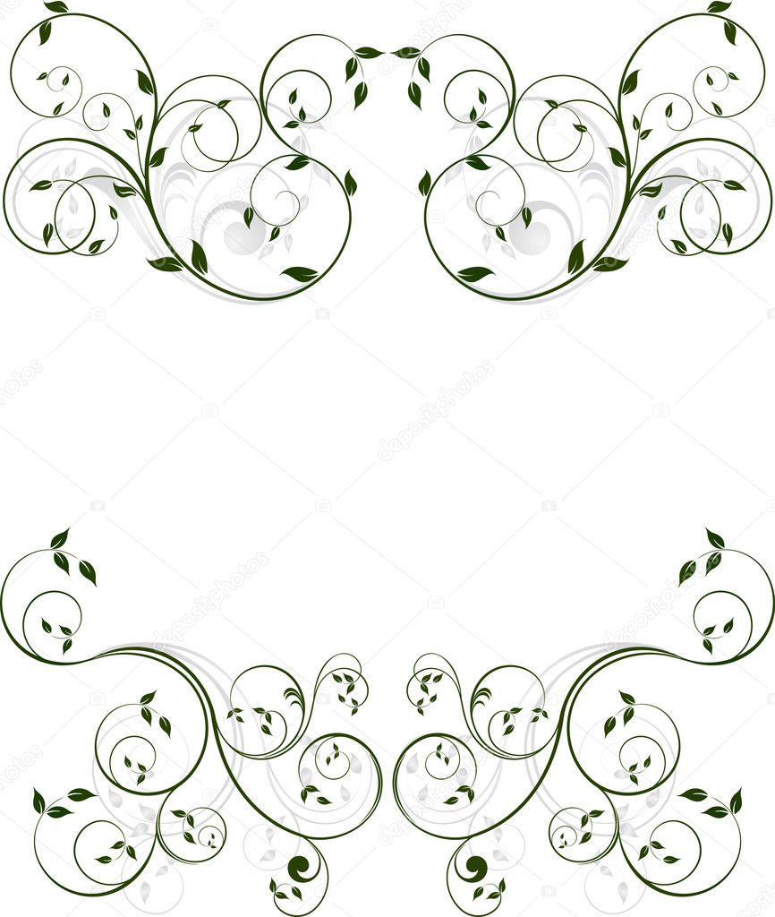 Floral background Stock Vector Image by ©vanias #8563184